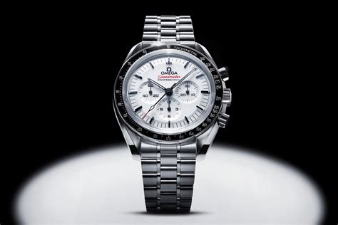 white face omega speedmaster|omega speedmaster white dial 2024.